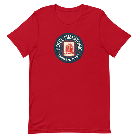Hotel Miskatonic, Arkham Unisex T-Shirt (Bella + Canvas)